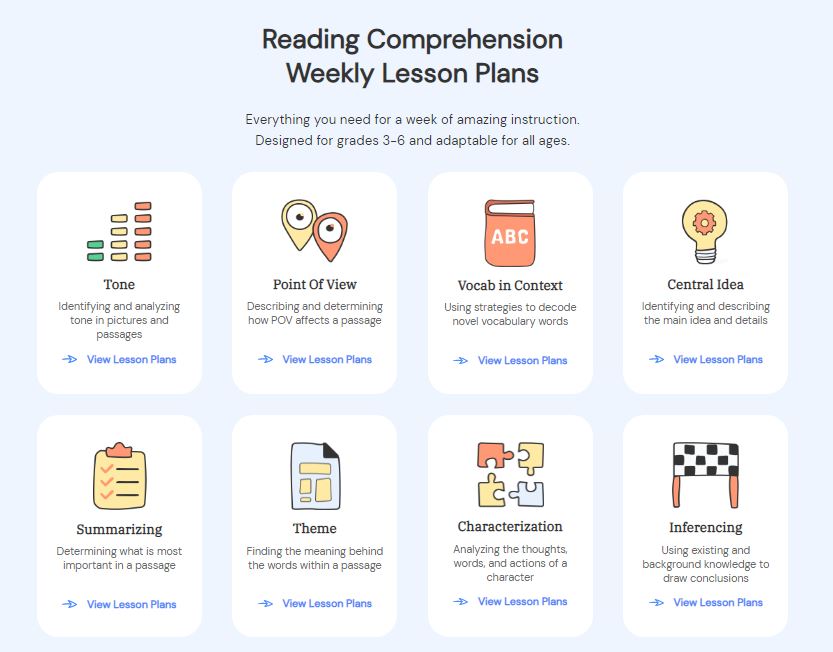 reading-comprehension-lesson-plans-readtheory