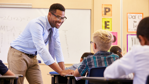 Professor smiling