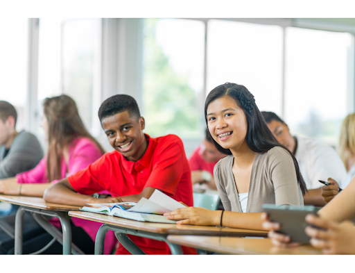 smiling students